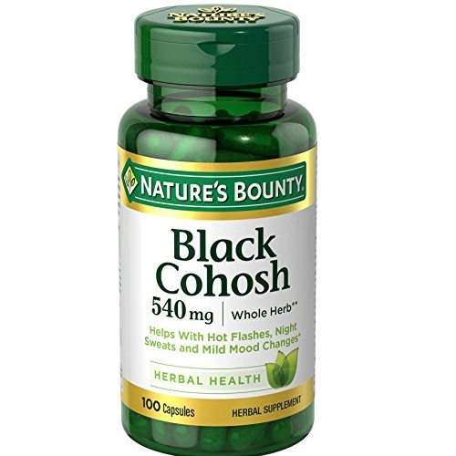 Nature's Bounty Black Cohosh Root Pills and Herbal Health Supplement, Natural Menopausal Support, 540 mg, 100 Capsules, only $7.06, free shipping after c using SS