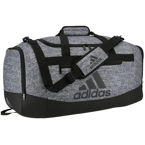 adidas Defender 4 Medium Duffel Bag, Jersey Onix Grey/Black, One Size, List Price is $40.00, Now Only $30.00, You Save $10.00 (25%)