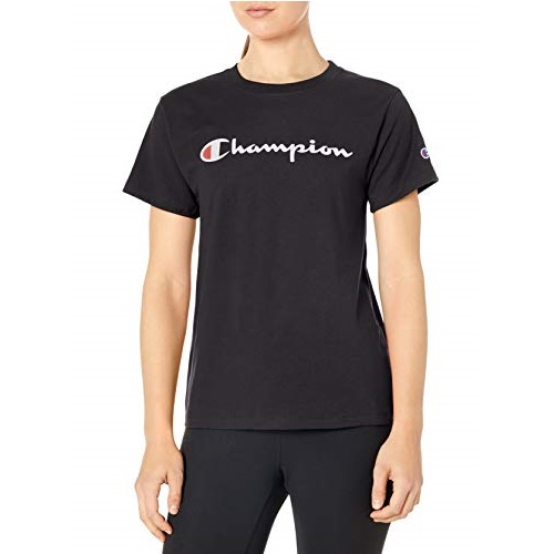 Champion Women's Classic Tee, Screen Print Script, List Price is $25, Now Only $9.31, You Save $15.69 (63%)