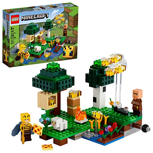 LEGO Minecraft The Bee Farm 21165 Minecraft Building Action Toy with a Beekeeper, Plus Cool Bee and Sheep Figures, New 2021 (238 Pieces),Multicolor, List Price is $19.99, Now Only $16