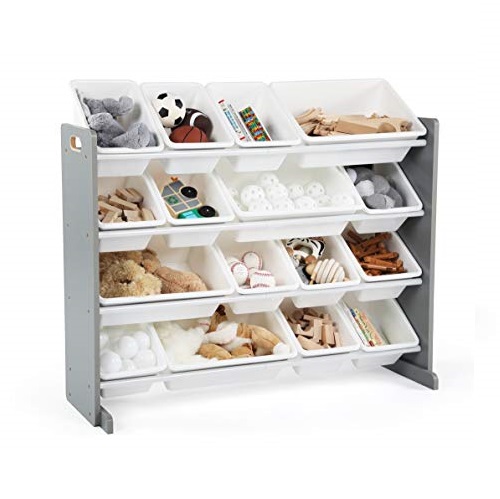 Humble Crew Supersized Wood Toy Storage Organizer, Extra Large, Grey/White, List Price is $130.99, Now Only $44.00