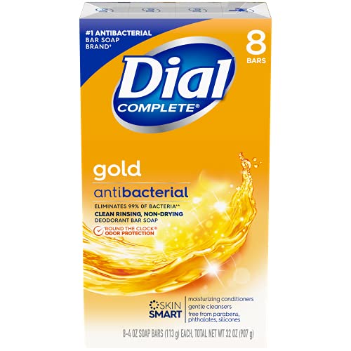 Dial Antibacterial Bar Soap, Gold, 4 Ounce - 8 Bars, List Price is $6.99, Now Only $4.26
