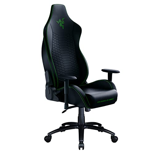 Razer Iskur X Ergonomic Gaming Chair: Ergonomically Designed for Hardcore Gaming - Multi-Layered Synthetic Leather - High-Density Foam Cushions - 2D Armrests - Steel-Reinforced Body -  Only $249.99