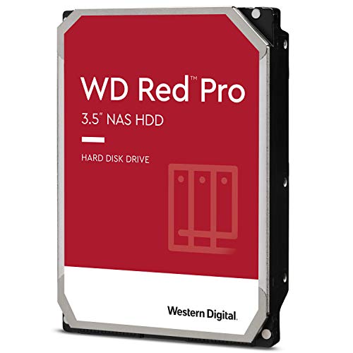 Western Digital 16TB WD Red Pro NAS Internal Hard Drive HDD - 7200 RPM, SATA 6 Gb/s, CMR, 256 MB Cache, 3.5