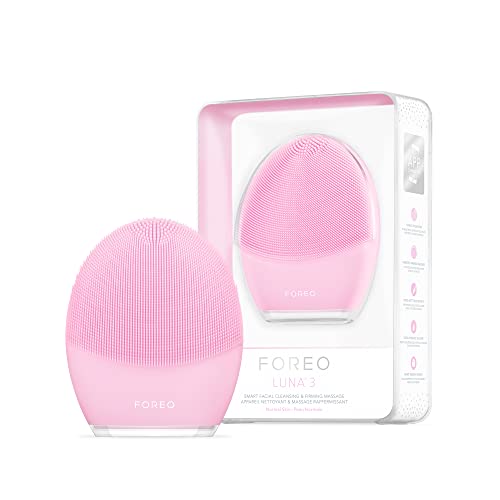 FOREO LUNA 3 Smart Silicone Facial Cleansing and Firming Massage Brush for Spa at Home, Normal Skin, List Price is $199, Now Only $110.00