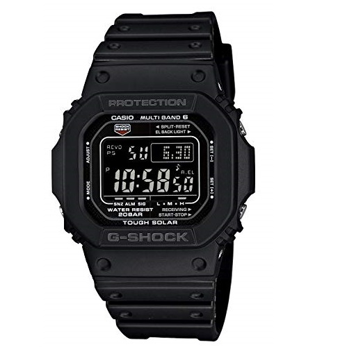 史低价！Casio卡西欧 GW-M5610-1BJF 自动对时 太阳能 男士手表，原价$140.00，现仅售$99.99，免运费！