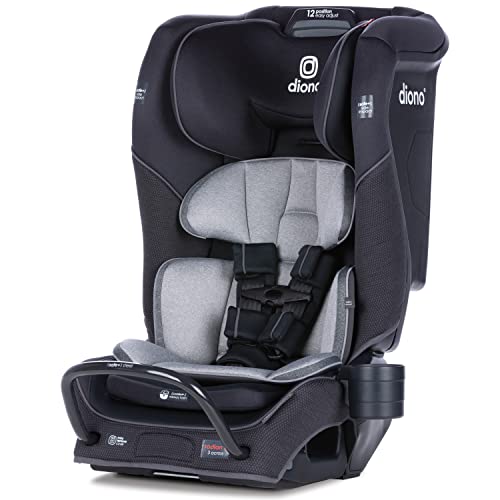 Diono Radian 3QX 4-in-1 Rear & Forward Facing Convertible Car Seat, Safe+ Engineering 3 Stage Infant Protection, 10 Years 1 Car Seat, Ultimate Protection, Slim Fit 3 Across, Black Jet, Only $254.98