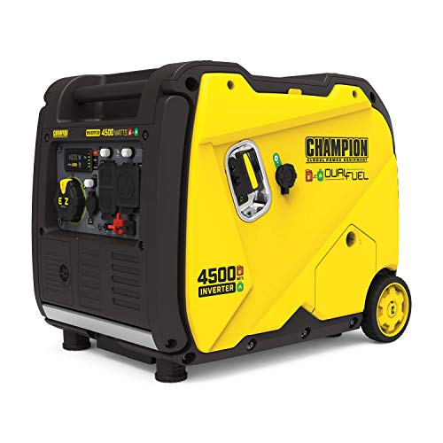 Champion Power Equipment 200988 4500-Watt Dual Fuel RV Ready Portable Inverter Generator, Electric Start, List Price is $1359, Now Only $833.23, You Save $525.77 (39%)