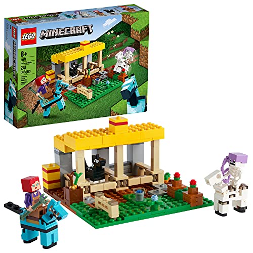 LEGO Minecraft The Horse Stable 21171 Building Kit; Fun Minecraft Farm Toy for Kids, Featuring a Skeleton Horseman; New 2021 (241 Pieces), List Price is $19.99, Now Only $16, You Save $3.99 (20%)