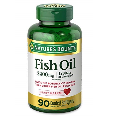 Nature's Bounty Fish Oil 2400 Mg Double Strength Odorless Softgels, Omega 3, 90-Count, only $7.27, free shipping