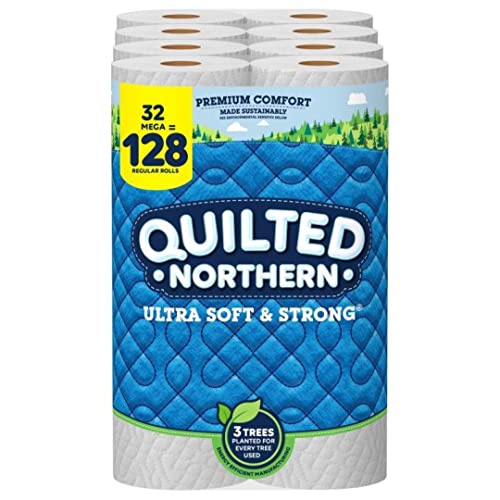 Quilted Northern Ultra Soft & Strong® Toilet Paper, 32 Mega Rolls = 128 Regular Rolls, 2-ply Bath Tissue, Now Only $25.97