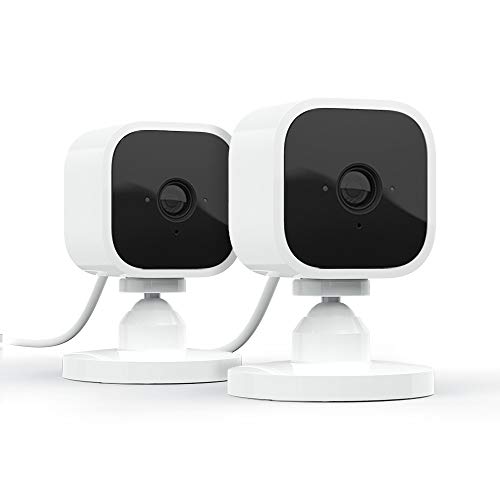Blink Mini – Compact indoor plug-in smart security camera, 1080 HD video, night vision, motion detection, two-way audio, Works with Alexa – 2 cameras, List Price is $64.99, Now Only $29.99