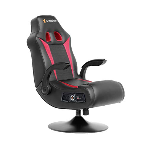 X Rocker, 5125401, Vibe 2.1 Bluetooth Pedestal Gaming Chair, 33.2 x 24 x 39.7, Black/Red,  Now Only $121.20