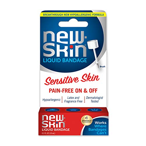 NEW-SKIN Sensitive Skin Liquid Bandage, Sting Free, Hypoallergenic Bandage for Minor Cuts and Scrapes, 0.3 oz (Packaging May Vary), List Price is $5.99, Now Only $4.97, You Save $1.02 (17%)