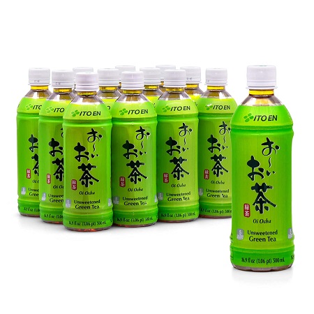 Ito En伊藤园茶饮料，无糖绿茶, 16.9 盎司，12瓶，现仅售$11.96，免运费！