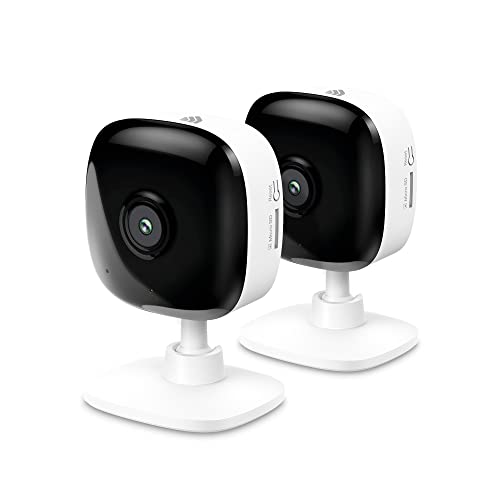 Kasa Smart 2K Security Camera for Baby and pet Monitor, 4MP Indoor Dog Camera with Motion Detection, Two-Way Audio, Night Vision, Cloud&SD Card Storage, 2-Pack (KC400P2),  Only $46.74