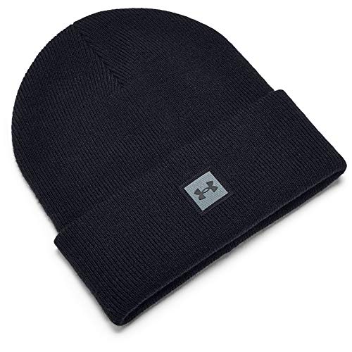 Under Armour Unisex-Adult Truckstop Beanie , Black (001)/Pitch Gray , One Size Fits All, List Price is $22, Now Only $11, You Save $11.00 (50%)