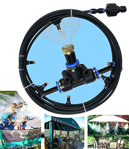 Sprinkler for Kids, Water Toys for Kids Backyard, Fun Park Summer Outdoor Play Games Yard Trampoline Accessories (49 ft, Black)