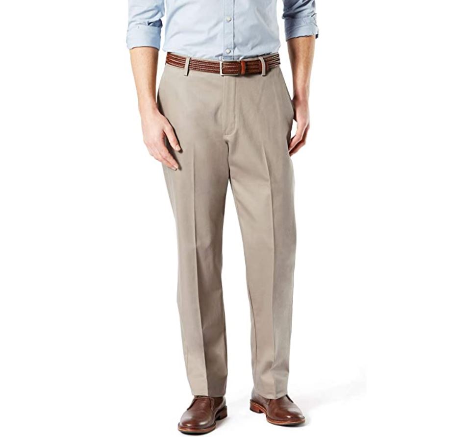 Dockers Men's Classic Fit Signature Khaki Lux Cotton Stretch Pants, only $19.98