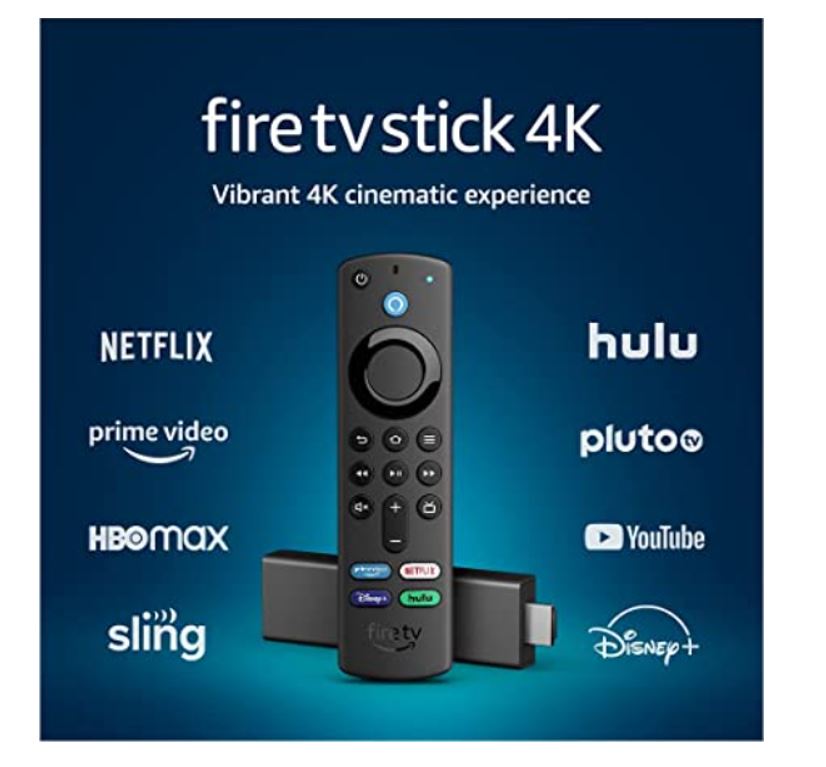 Fire TV Stick 4K 流媒体设备，配备最新的 Alexa Voice Remote（包括电视控制）、杜比视界, 现仅售$29.99