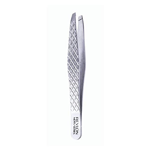 Eyebrow Hair Removal Tweezer by Revlon, Men's Series, High Precision Tweezers for Men, 60% Larger Grip, Stainless Steel (Pack of 1), List Price is $9.99, Now Only $1.68, You Save $8.31 (83%)