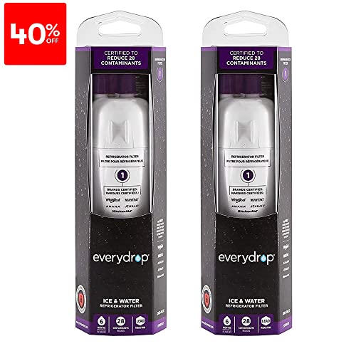 everydrop by Whirlpool Ice and Water Refrigerator Filter 1,EDR2RXD1,2 Pack