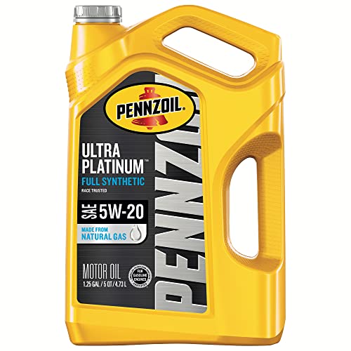 Pennzoil Ultra Platinum Full Synthetic 5W-20 Motor Oil (5 Quart, Single Pack), List Price is $24.97, Now Only $19.88, You Save $5.09 (20%)