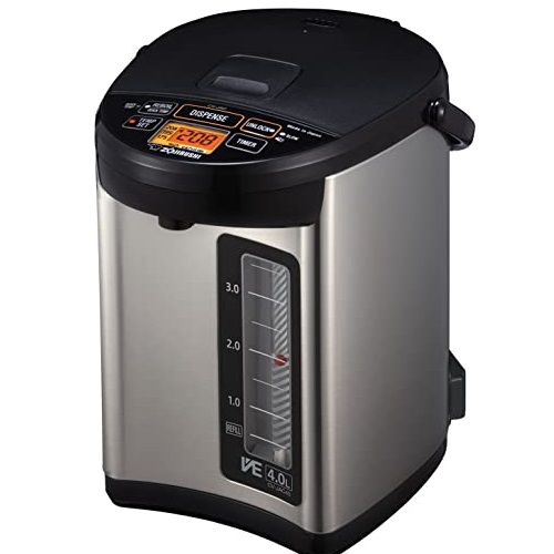 Zojirushi CV-JAC40XB Water Boiler & Warmer, 4.0-Liter, Stainless Black, List Price is $252.49, Now Only $211.99