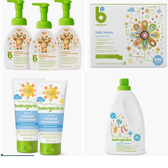 For selected suers: extra 40% on Babyganics Products