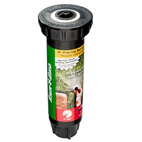 Rain Bird 1804VAN Professional Pop-Up Sprinkler, Adjustable 0° - 360° Pattern, 8' - 15' Spray Distance, 4