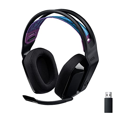 Logitech G535 Lightspeed Wireless Gaming Headset - Lightweight on-Ear Headphones, flip to Mute mic, Stereo, Compatible with PC, PS4, PS5, USB Rechargeable - Black,  Only $90.99