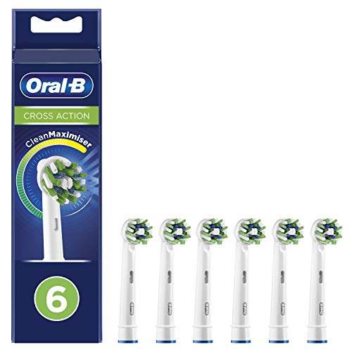 史低价！Oral-B Cross Action 牙刷头，6个装，现仅售 $22.19