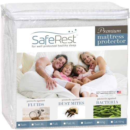 史低价！SafeRest 抗过敏防水防尘床垫套，Twin XL，现点击coupon后仅售$11.99，免运费。其它尺寸可选！