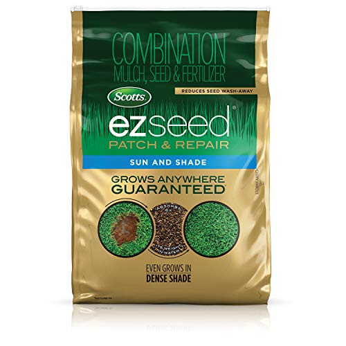 Scotts EZ Seed Patch and Repair Sun and Shade, 40 lb. - Combination Mulch, Seed and Fertilizer, Tackifier Reduces Seed Wash-Away - up to 890 sq. ft.,  $49.88