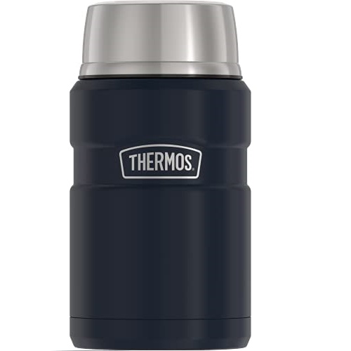 THERMOS Stainless King Vacuum-Insulated Food Jar, 24 Ounce, Midnight Blue, List Price is $27.99, Now Only $18.84