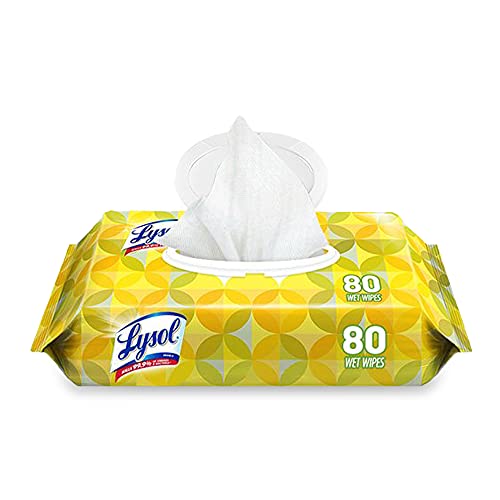 速抢！Lysol 柠檬香型消毒纸巾，80片，现仅售$5.92。买一送一！