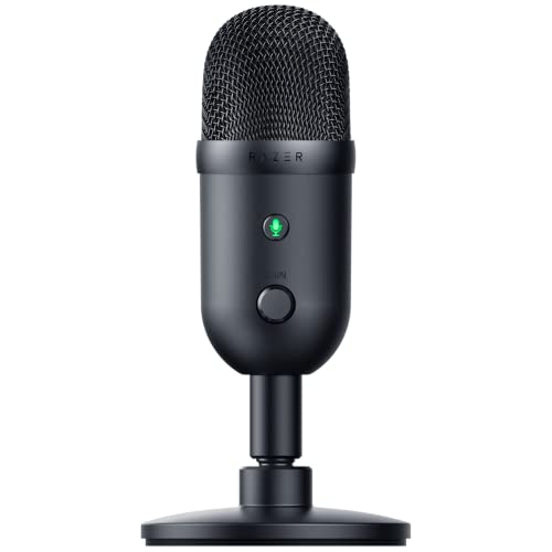 Razer Seiren V2 X USB Condenser Microphone for Streaming and Gaming on PC: Supercardioid Pickup Pattern - Integrated Digital Limiter - Mic Monitoring and Gain Control Only $69.99
