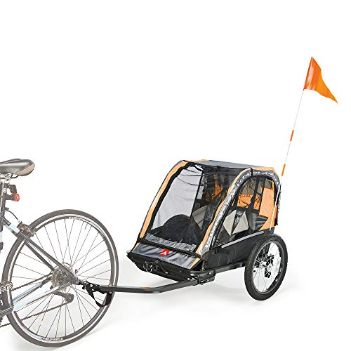 Allen Sports Deluxe Steel 2-Child Bicycle Trailer and Stroller, Model AS2-O, Orange, List Price is $159.99, Now Only $94, You Save $65.99 (41%)