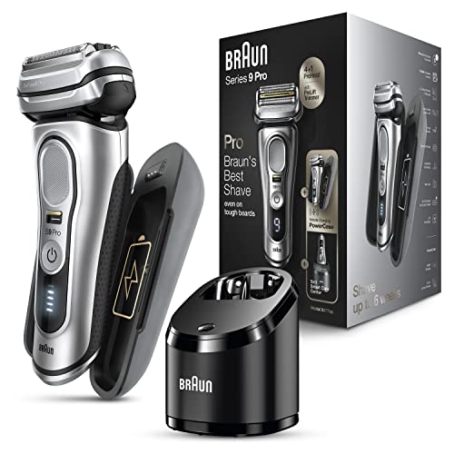 Braun Electric Razor for Men, Series 9 Pro 9477cc Wet & Dry Electric Foil Shaver with ProLift Beard Trimmer, Cleaning & Charging SmartCare Center List Price is $349.99, Now Only $294.94