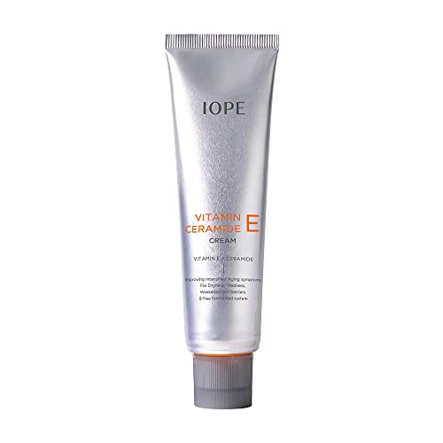 IOPE Facial Moisturizing Cream for Sensitive Skin with Vitamin E and Ceramide, Gentle Non-irritating Moisturizer for Dry Skin and Redness with Antioxidant Support by Amorepacific,2.03 OZ.