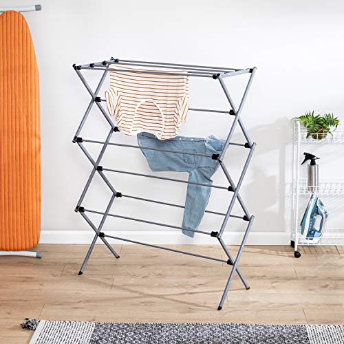 Honey Can Do Oversize Collapsible Clothes Drying Rack DRY-09066 Silver, List Price is $37.99, Now Only $24.19