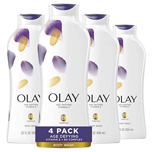 Olay Age Defying Body Wash with Vitamin E & B3 Complex, 22 Fl Oz (Pack of 4), List Price is $27.96, Now Only $15.86