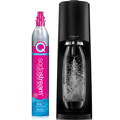 SodaStream Terra Sparkling Water Maker (Black) with CO2 and DWS Bottle, List Price is $99.99, Now Only $59.75, You Save $40.24 (40%)