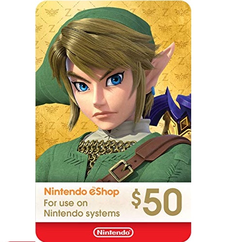 $50 Nintendo 任天堂 电子 购物卡，现仅售 $44.99，电邮送达！
