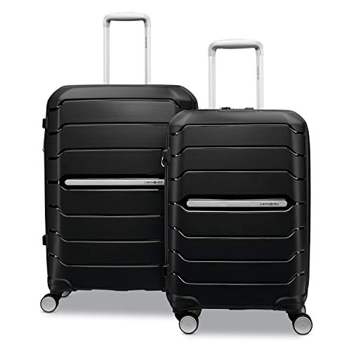 Samsonite Freeform Hardside Expandable with Double Spinner Wheels, Black, 2-Piece Set (21/28), List Price is $299.99, Now Only $156.88, You Save $143.11 (48%)