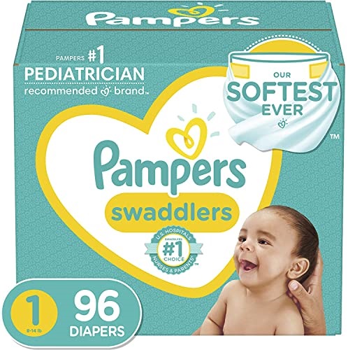 Pampers帮宝适 Swaddlers 纸尿裤，新生儿/1号，96 片09，现点击coupon后仅售$21.99，免运费。