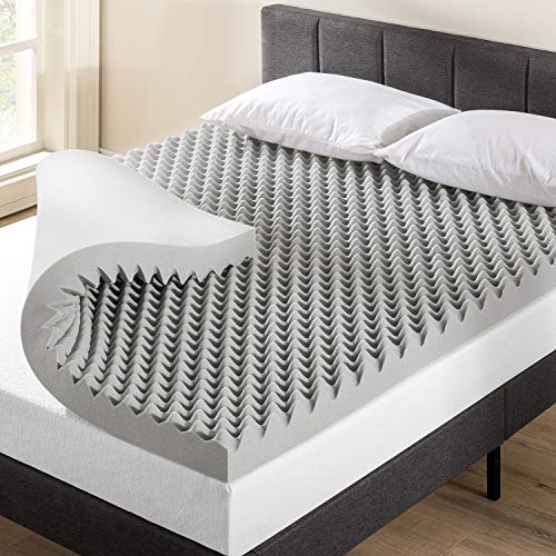 Best Price Mattress 4 Inch Egg Crate Memory Foam Mattress Topper, Bamboo Charcoal, CertiPUR-US Certified, Twin XL, List Price is $60.62, Now Only $55.24, You Save $5.38 (9%)