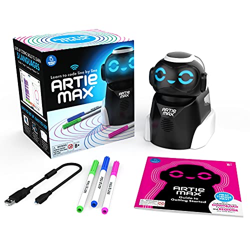 Educational Insights Artie Max The Coding, Drawing Robot, STEM Toy, Gift for Boys & Girls, Kids Ages 8+