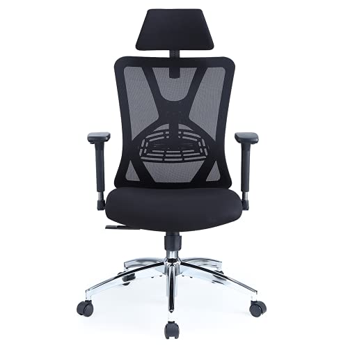 金盒特價！Ticova 人體工學電腦椅，帶可調節腰部支撐、頭枕和 3D 金屬扶手，可130° 搖擺，現僅售$199.99 （33% off）