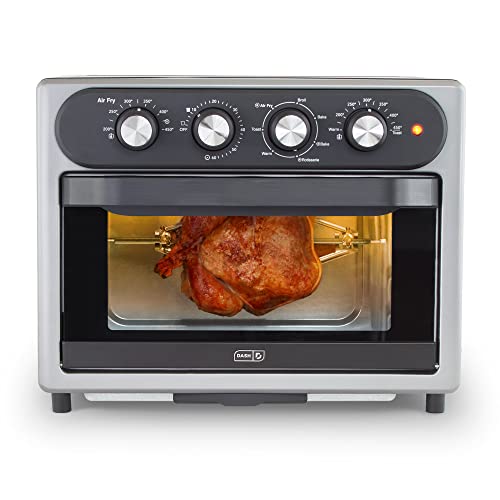 Dash Chef Series 7 in 1 Convection Air Fry Oven with Non-stick Fry Basket, Baking Pan & Rack, 23L, 1500-Watt - Graphite, List Price is $179.99, Now Only $87.5, You Save $92.49 (51%)